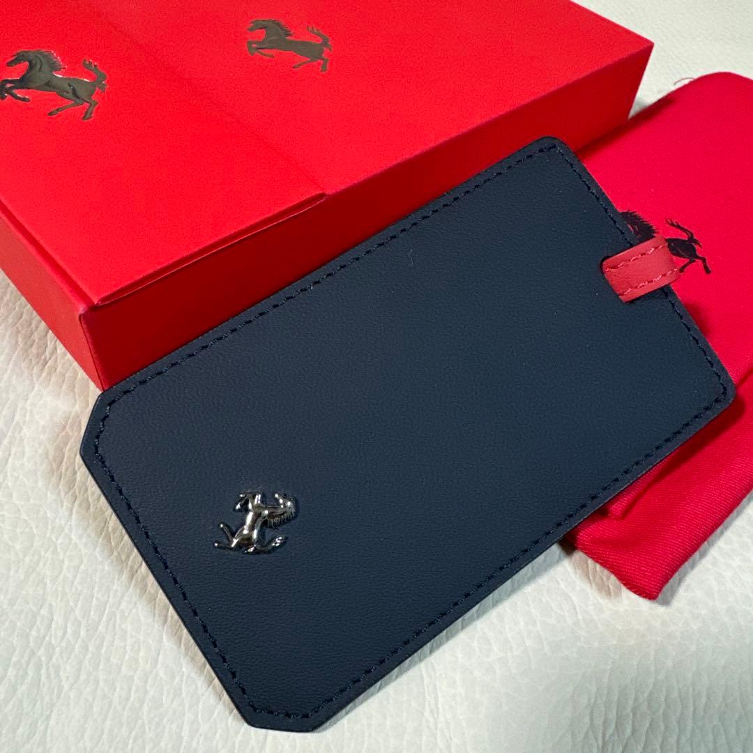 フェラーリ オフィシャル 高品質 ネームタグ カードケース Ferrari