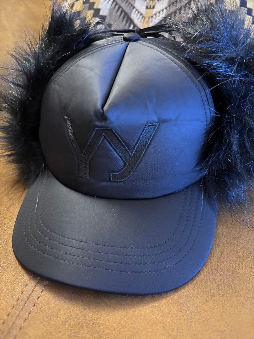 帽子 OpenYy Woven FAUX FUR EARFLAP CAP