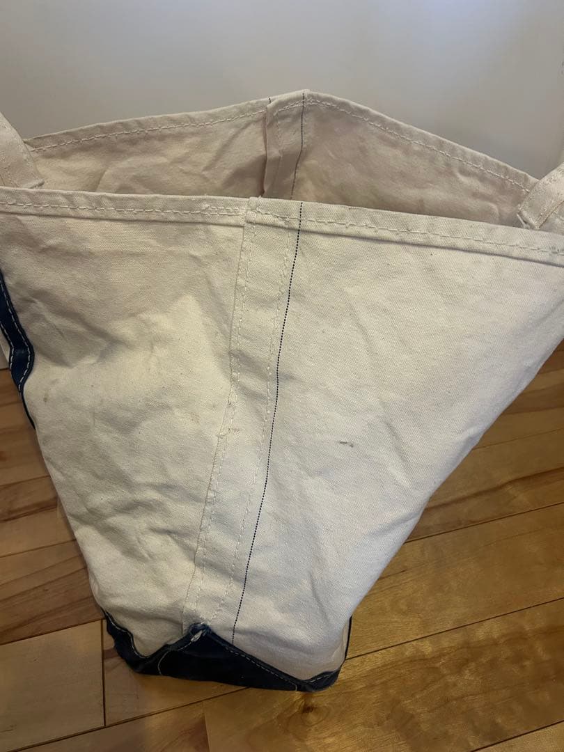 ヴィンテージ LLBEAN トートバッグ エルエルビーン ネイビー 筆記体