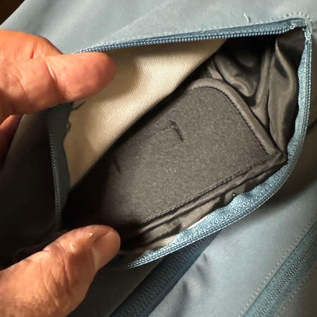 unfudge gentle bib pants L ブルーグレー 23-24