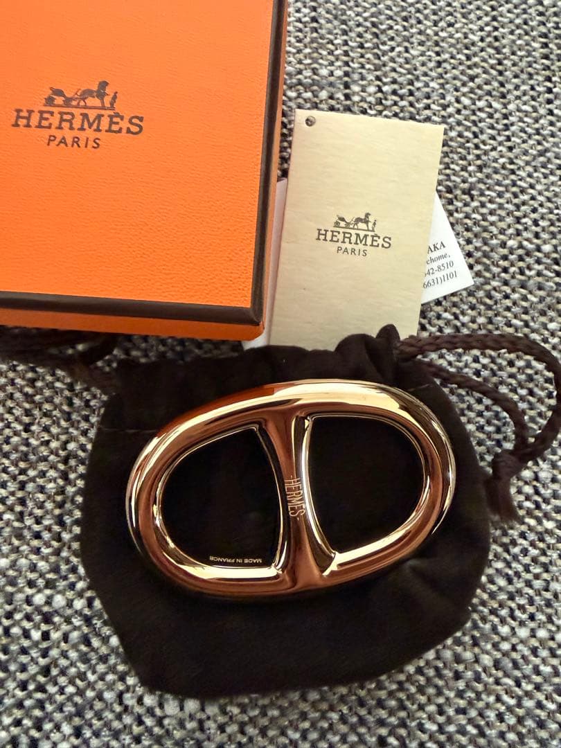 HERMES シェーヌダンクル　スカーフリング