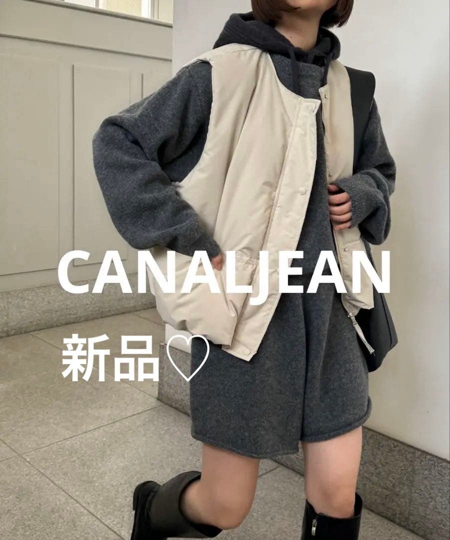 CANALJEAN♡diggityノーカラーパファーベスト