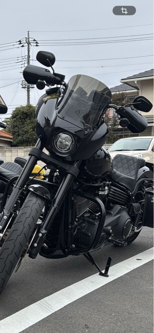 ハーレー純正フェアリング➕DENTONシェードとハンドガード　クラブスタイル