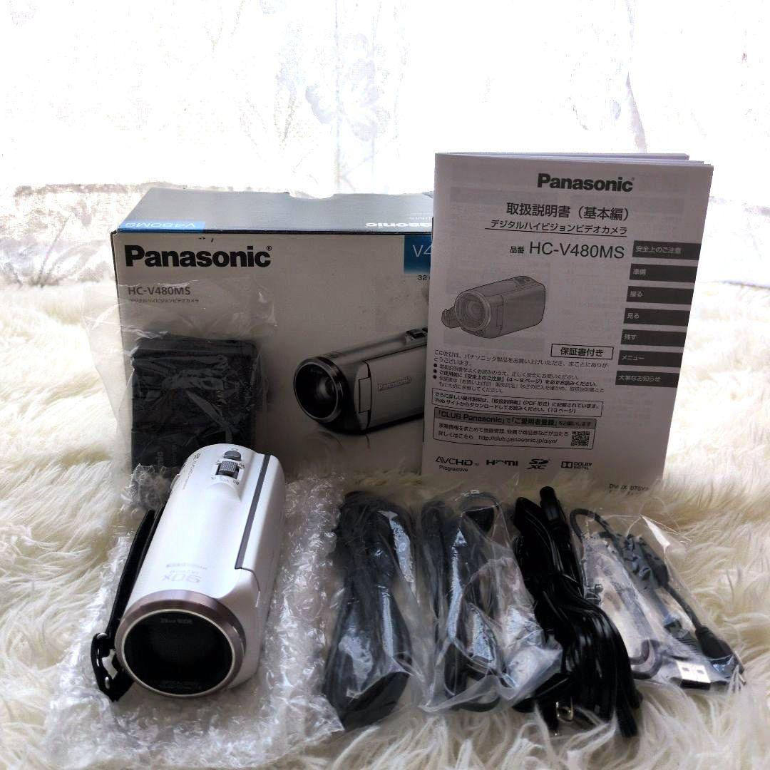 ✨美品✨【箱付き】パナソニック　Panasonic HC-V480MS　ホワイト