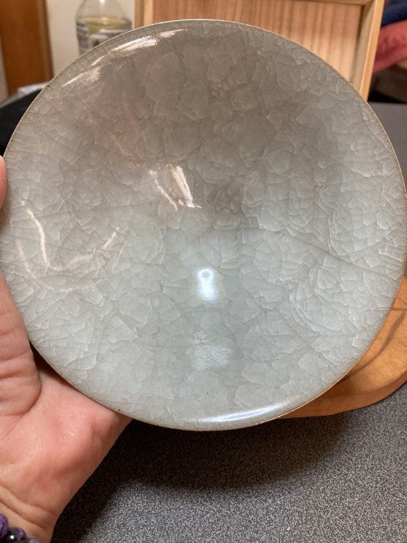 清水焼　壺屋いかい　白瓷良法作抹茶腕