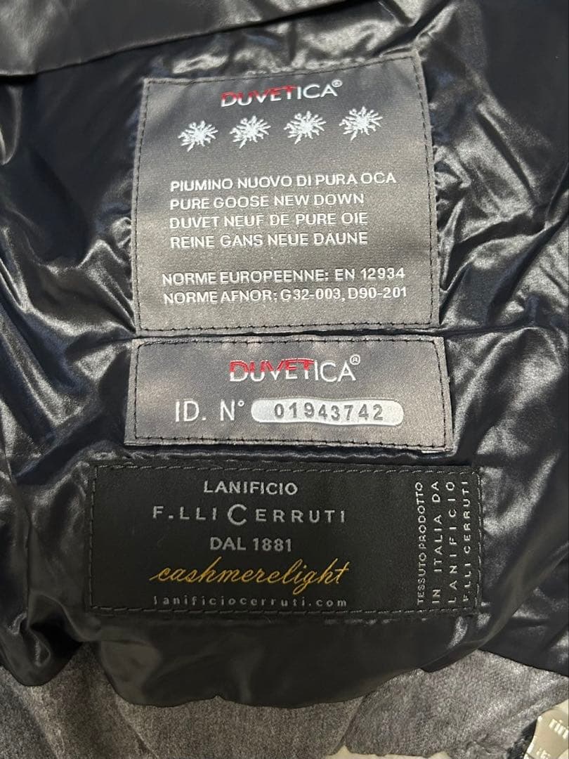 DUVETICA/デュベティカ/ダウンベスト/size40/ウール グレー