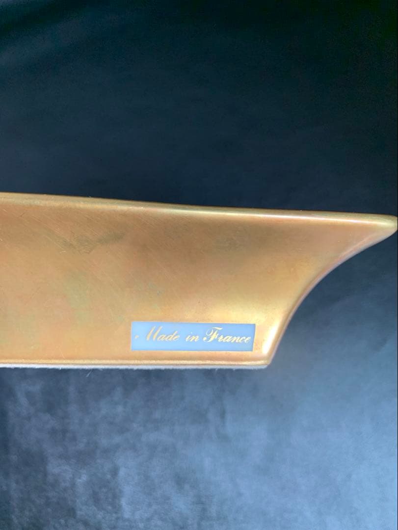 エルメスHERMES灰皿3H手描き 飾り皿 和柄 武士 馬 金彩 陶器小物入れ