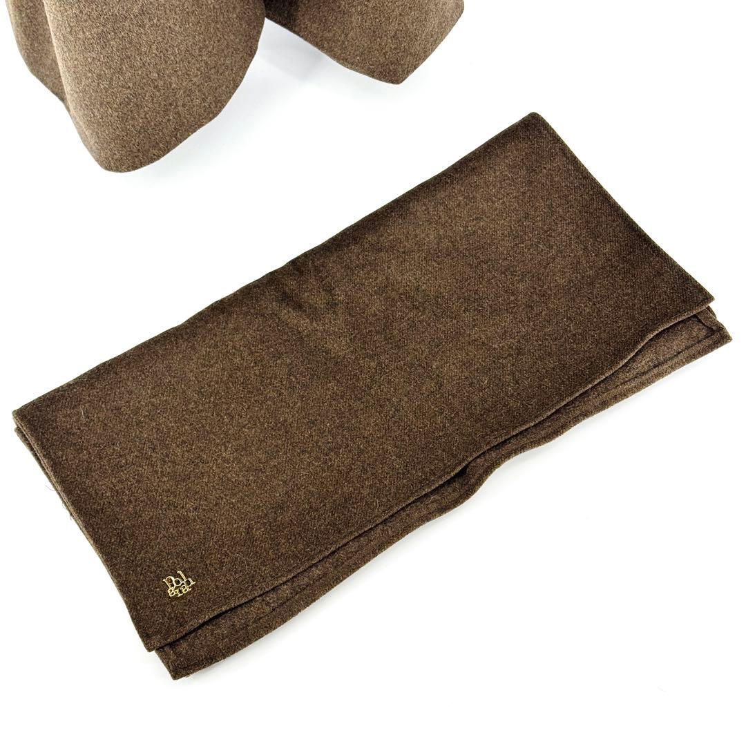 完売 poláura ポローラ MANYWAYウールロングトレンチコートブラウン