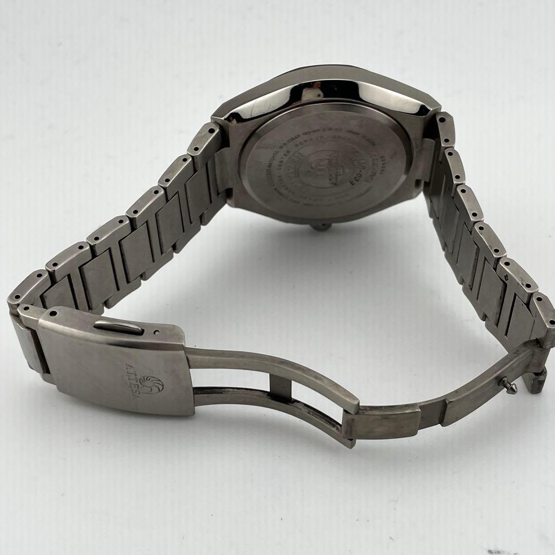 【稼働】シチズン　アテッサ　ジェットセッター　チタン　電波ソーラー　腕時計