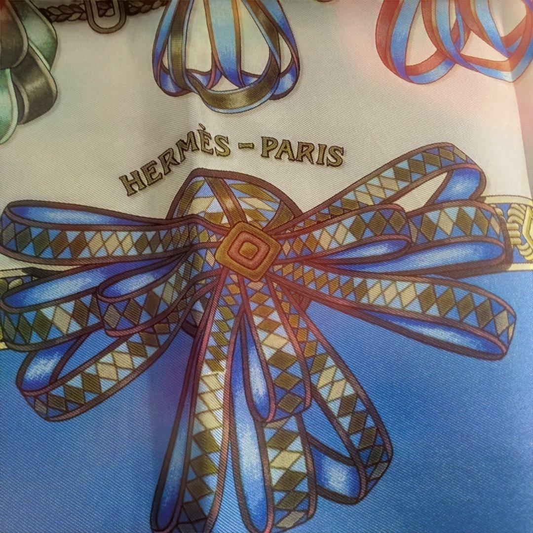 【新品タグ付き】HERMÈS LES RUBANS DU CHEVAL スカーフ
