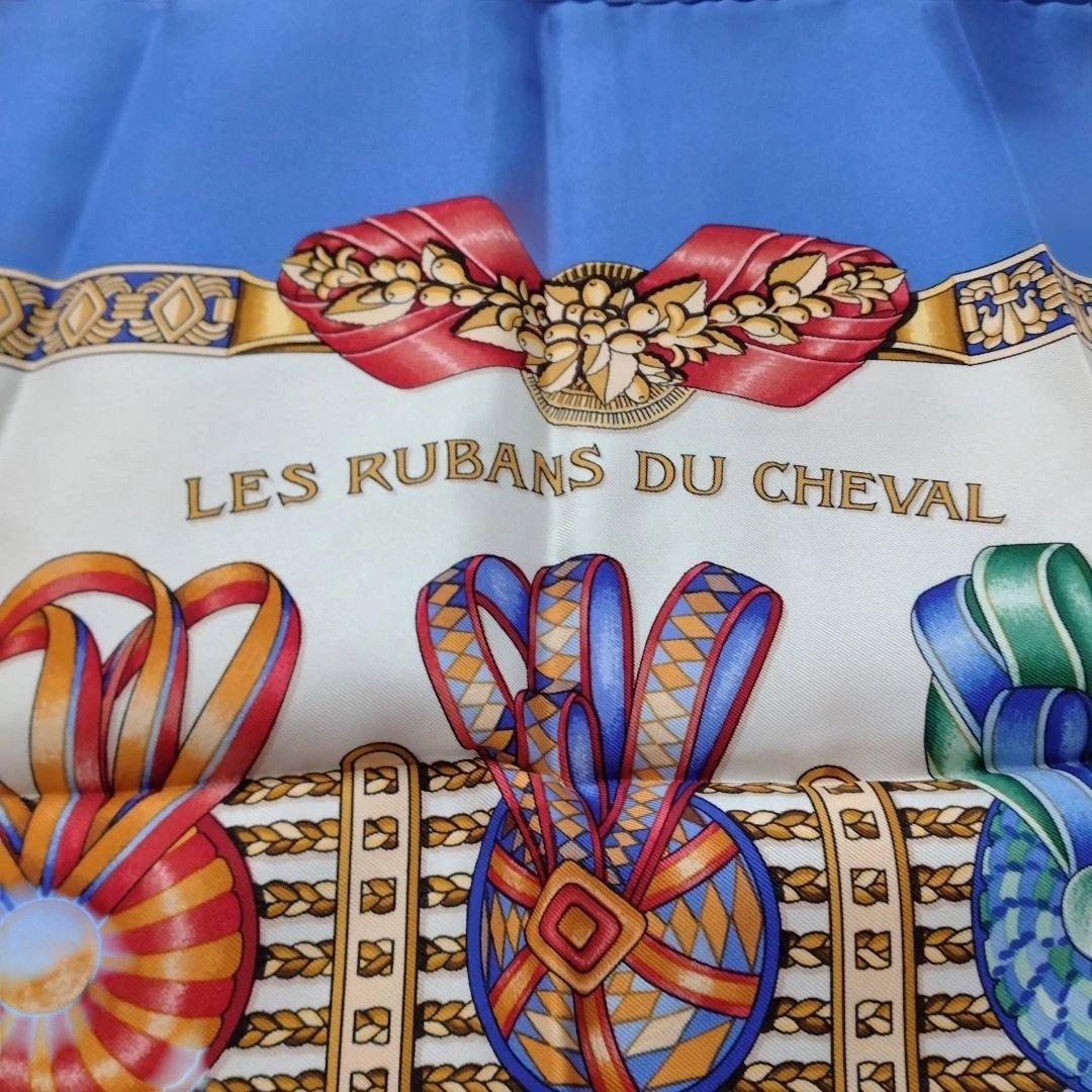 【新品タグ付き】HERMÈS LES RUBANS DU CHEVAL スカーフ