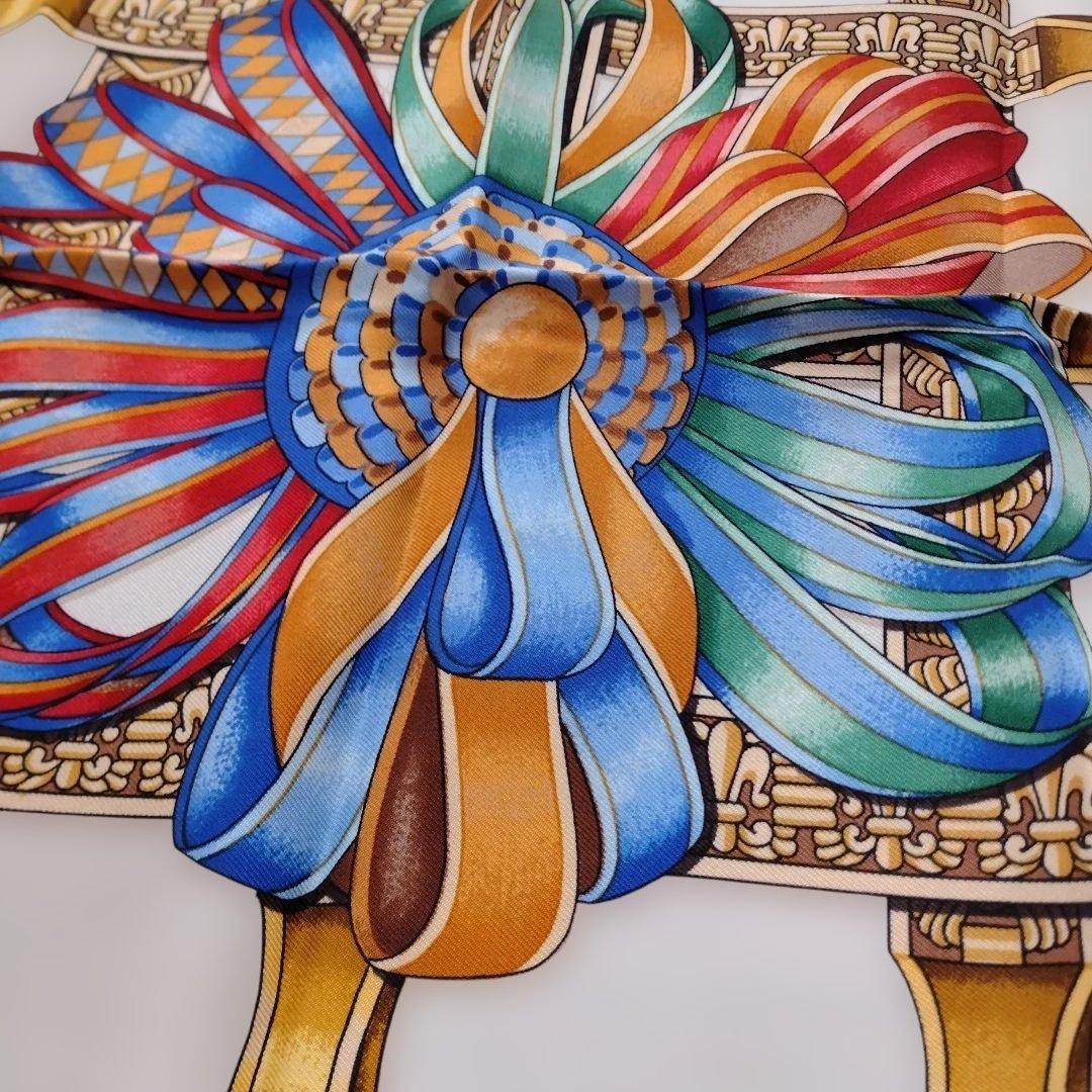 【新品タグ付き】HERMÈS LES RUBANS DU CHEVAL スカーフ