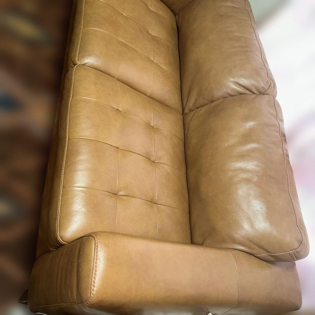 ⭐︎本牛革2シーターキャメルソファ⭐︎