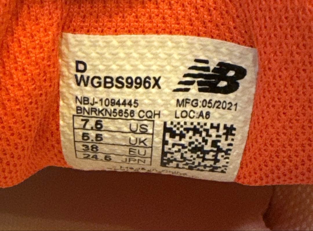 ニューバランス 996 レディース ゴルフシューズ ホワイト 24.5