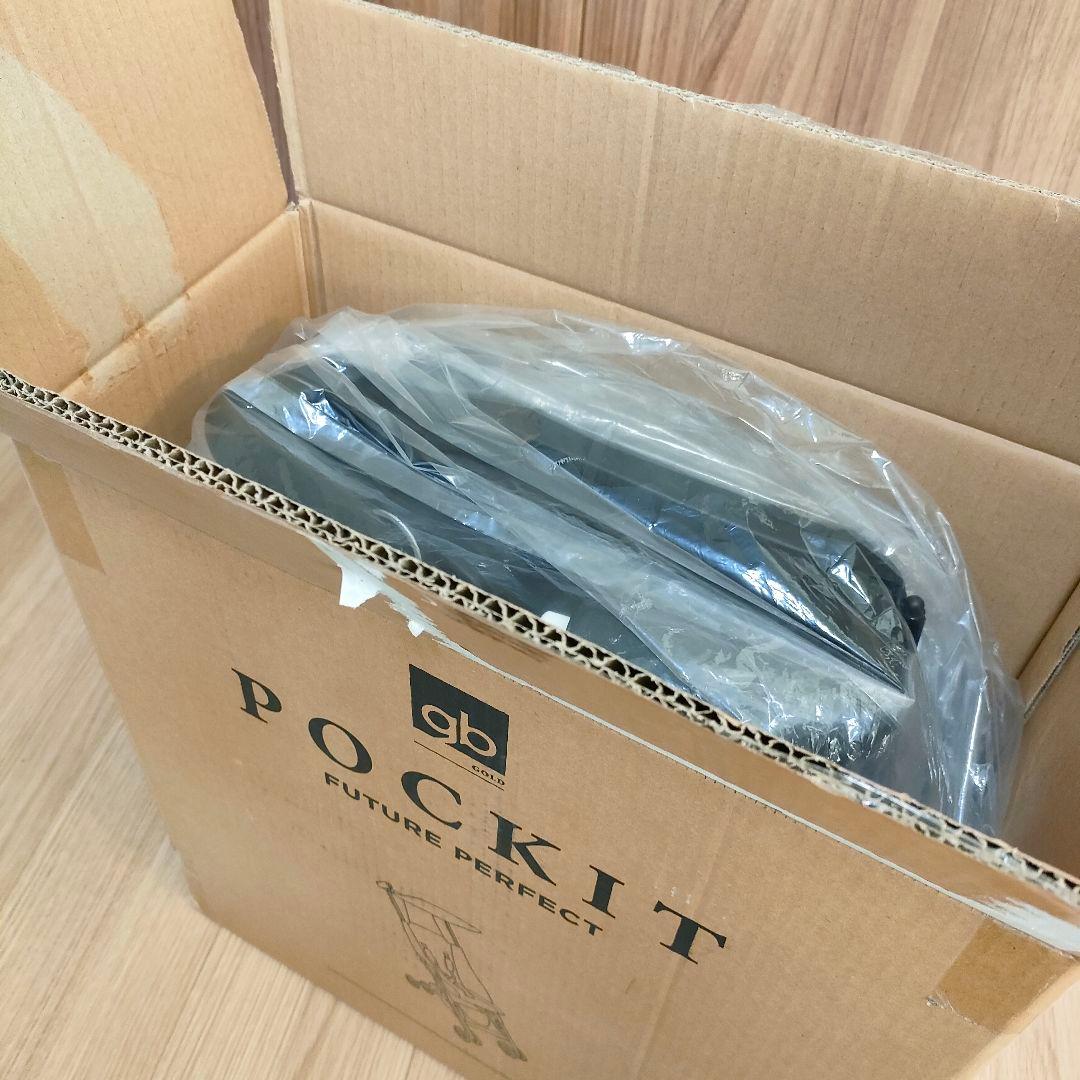 gb ポキット 折りたたみベビーカー グレー