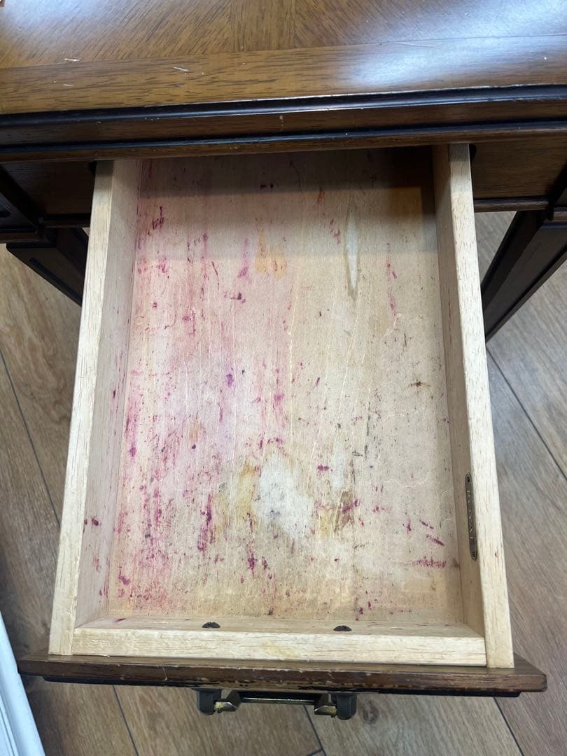 ②マルニ木工　maruni 地中海ロイヤル　引き出し付きサイドテーブル