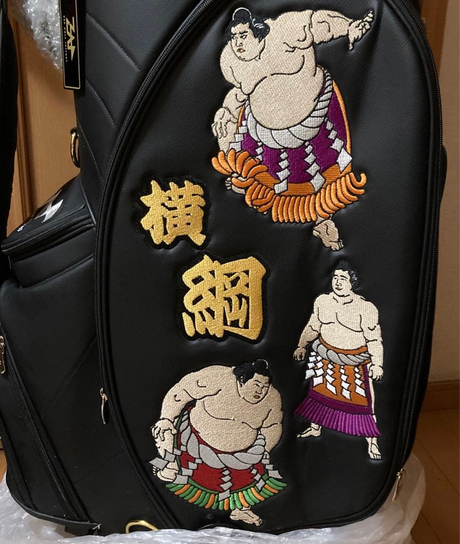 【未使用】ZAP GOLF ザップゴルフ　相撲柄 キャディバッグ