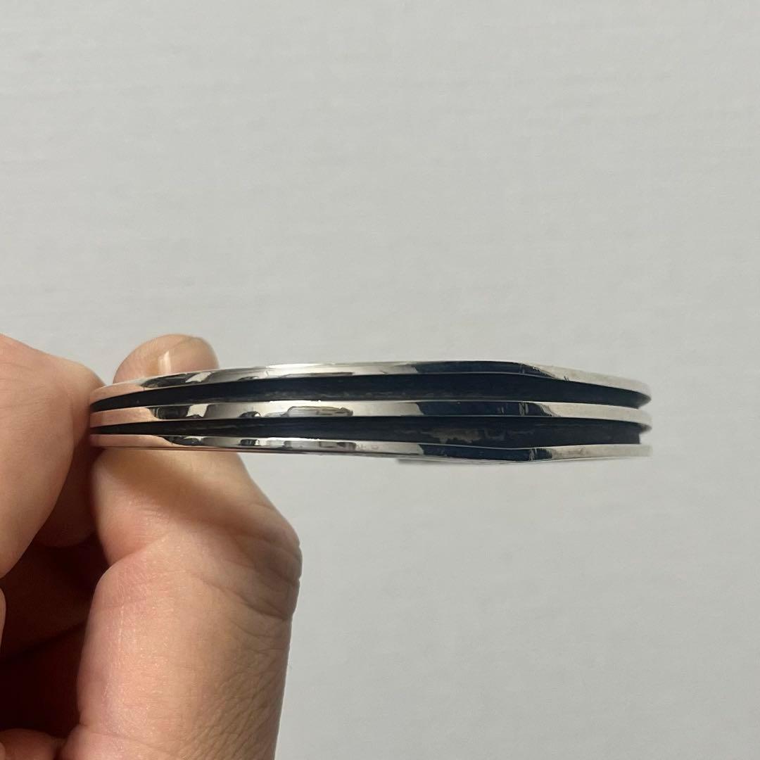 TOM HAWK シルバーバングル 925 STERLING 3ライン ナバホ