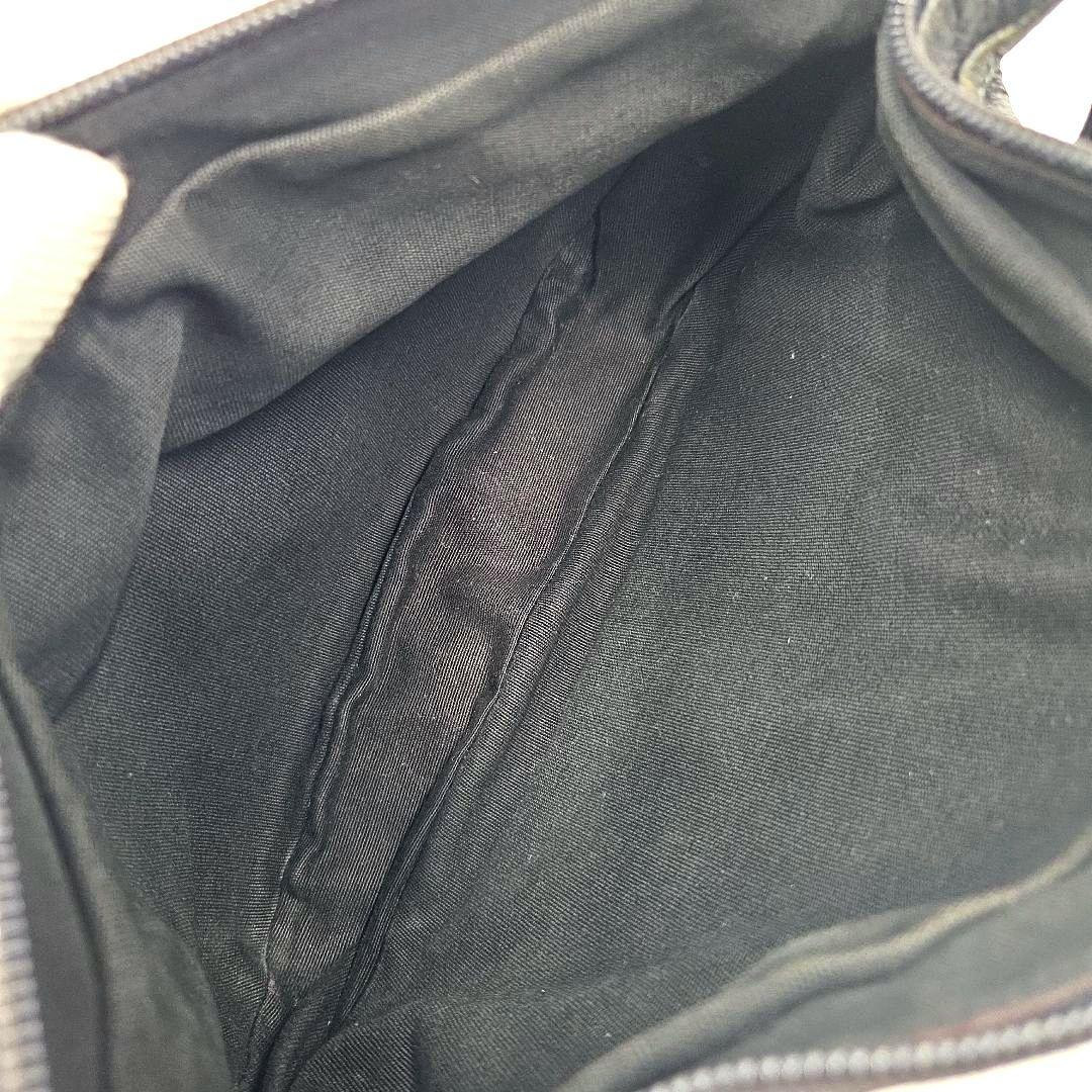 IL BISONTE ボディバッグ レザー ロゴ 長さ調整 黒 ユニセックス