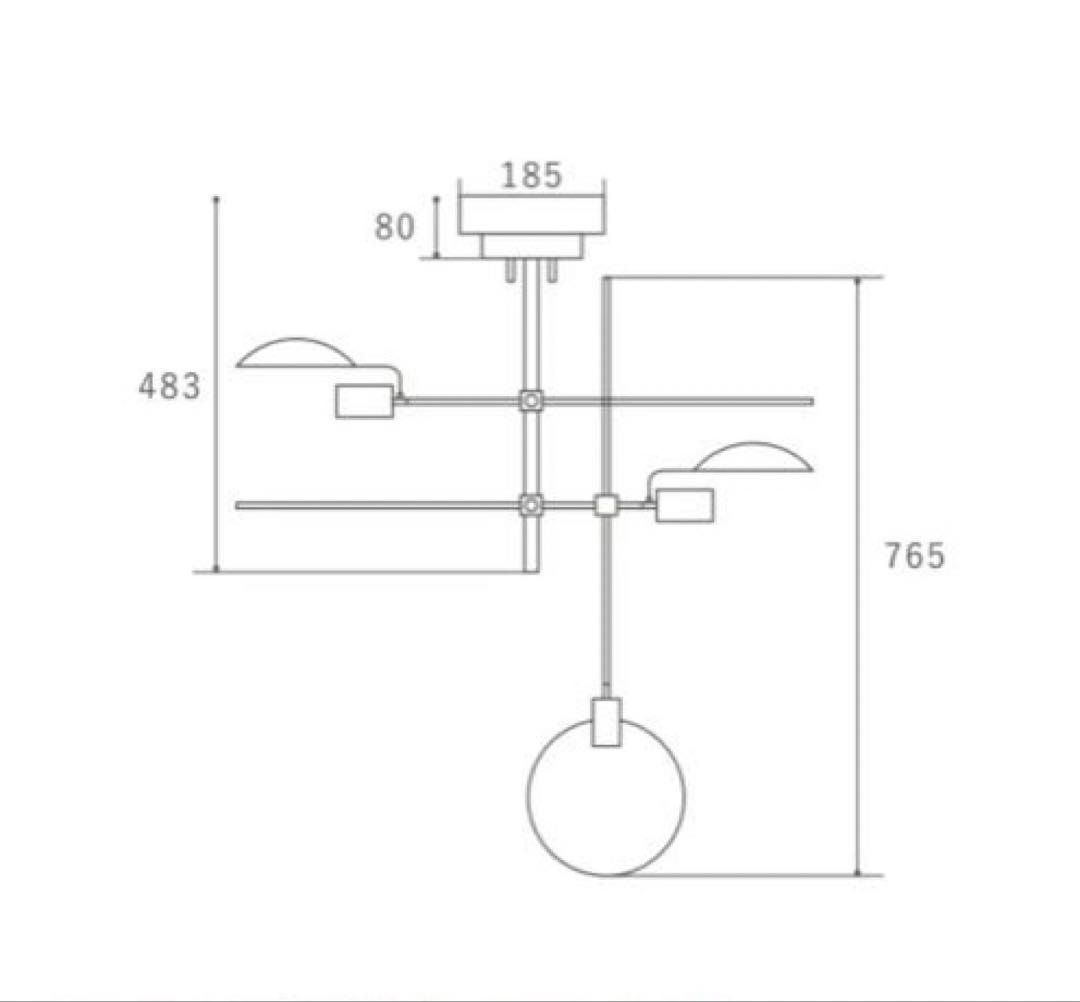 ✨️高級✨️ハモサ POLDER 3 ポルダー3 シーリングランプ