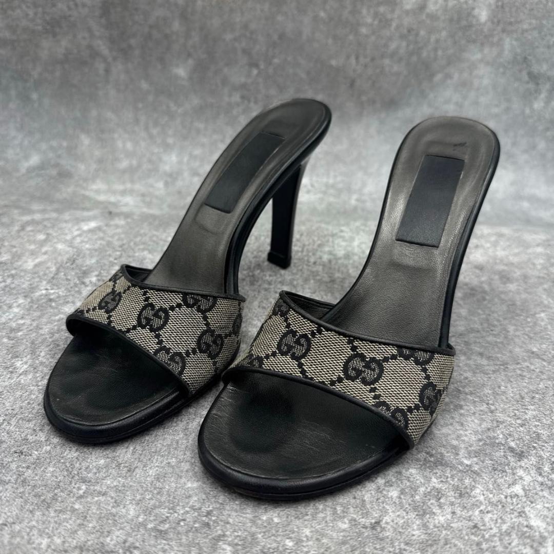 靴 Gucci GGCanvasPumps 36.5C Replaced Heels