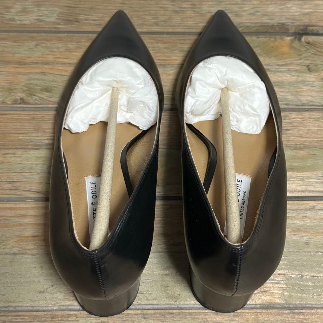 【新品未使用】ODETTE E ODILE SLブロックヒールパンプス 22.5