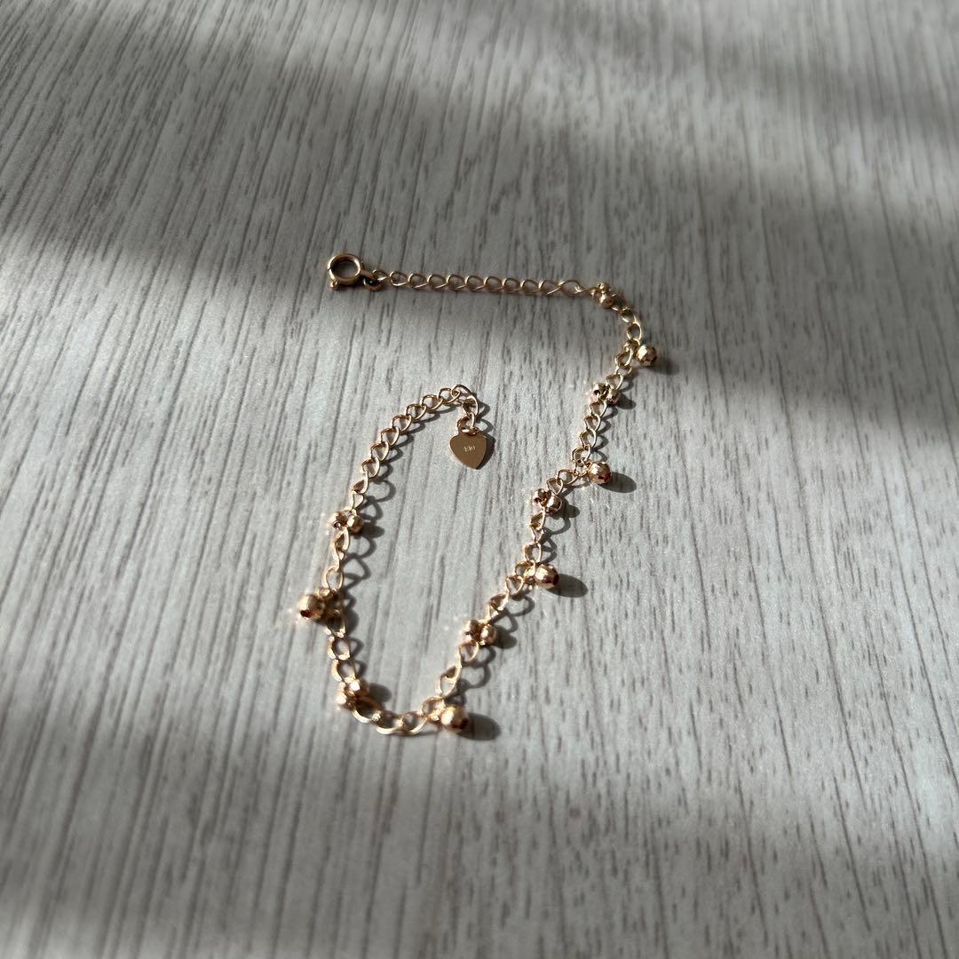 k10刻印　カットボールチェーンブレスレット【25日まで】