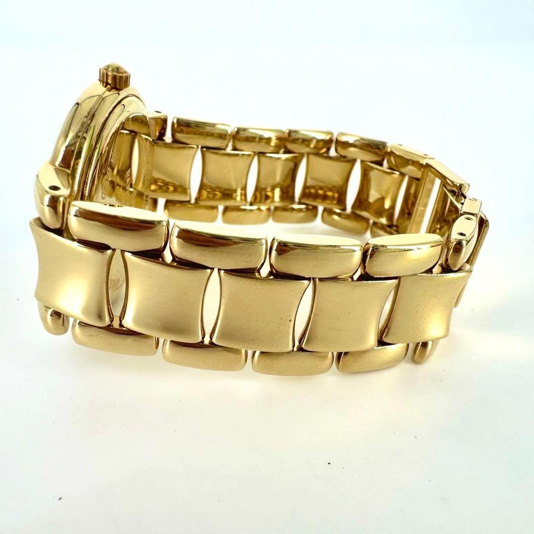 【新品電池】RAYMOND WEIL 18Kメッキ加工 ゴールド　デイト 腕時計