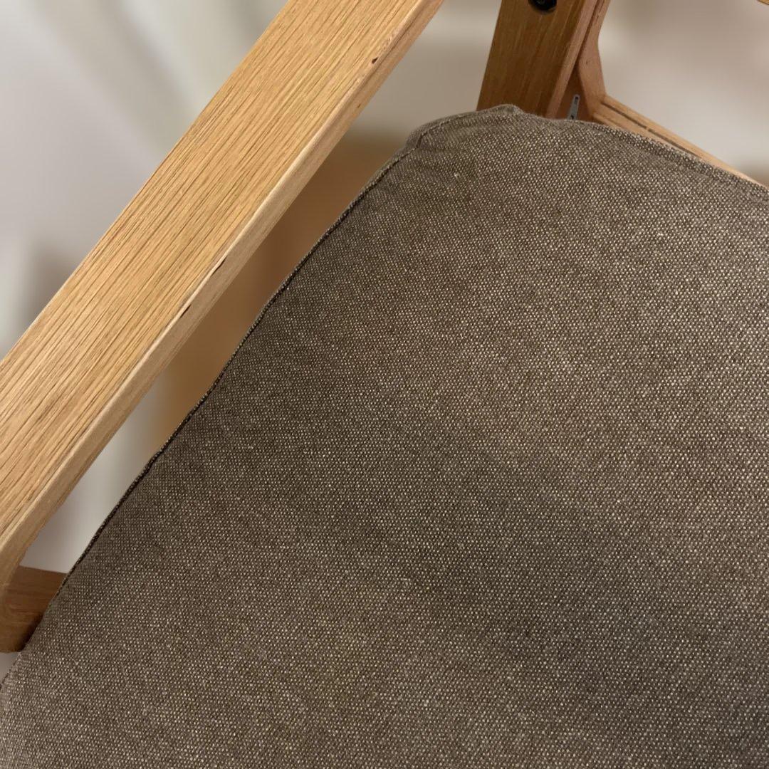 無印 リビングでもダイニングでもつかえるソファチェア ブラウン アーム イス