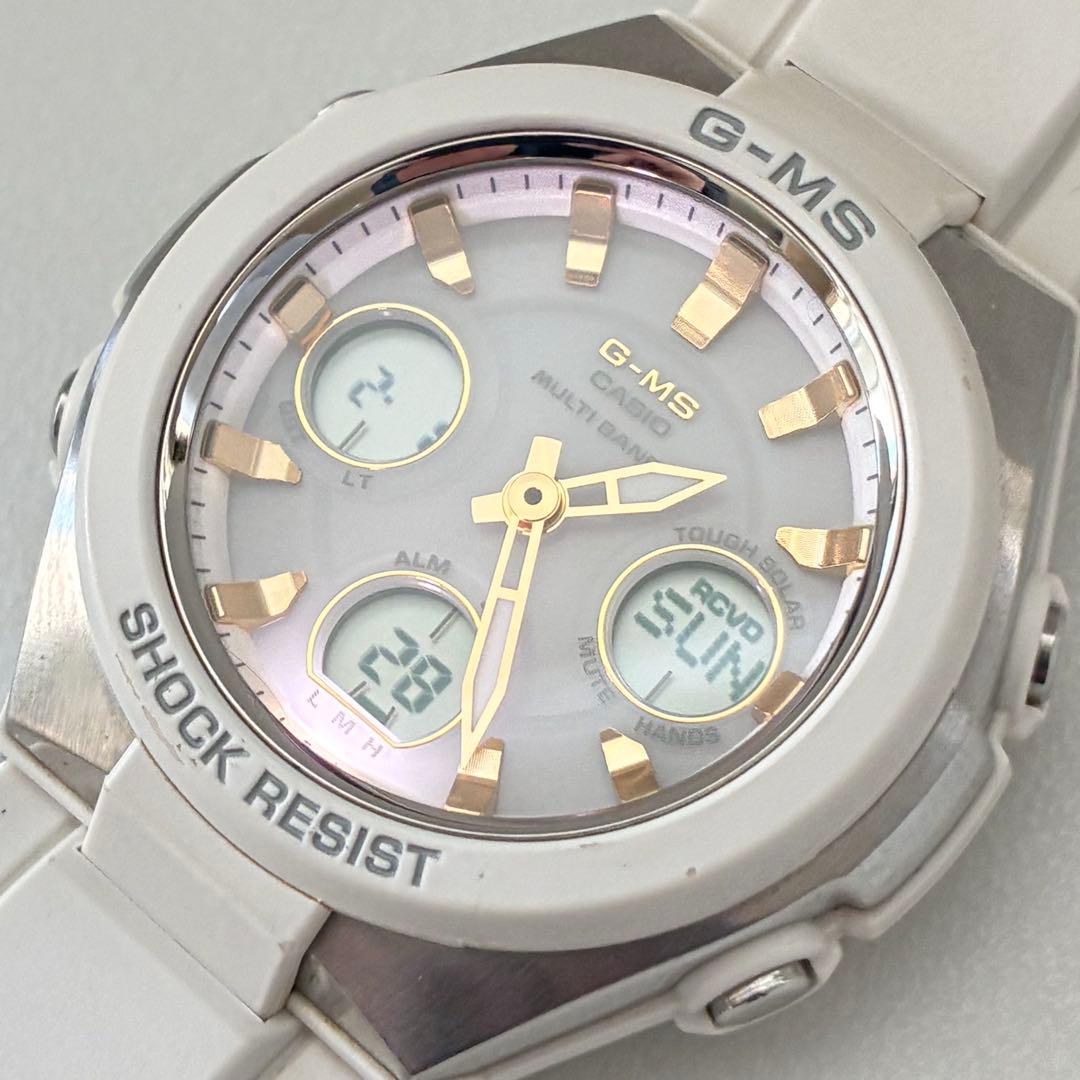 CASIO G-MS baby-g MSG-W100 ホワイト 電波ソーラー