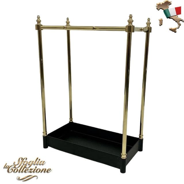 傘立て 金色と黒 イタリア製