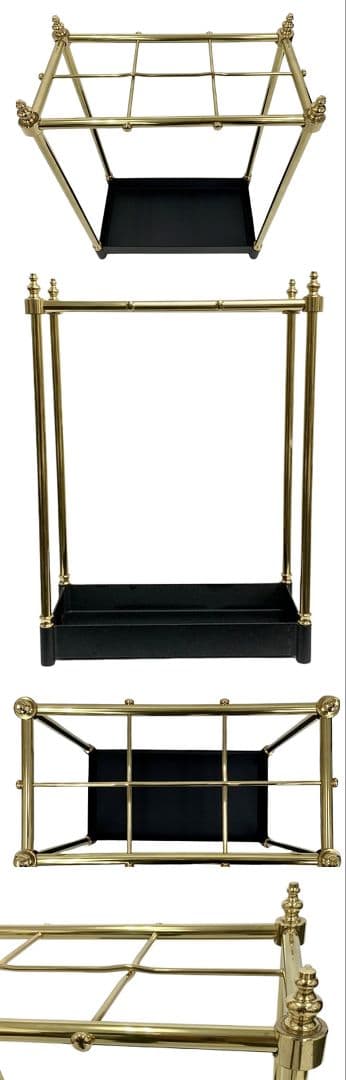 傘立て 金色と黒 イタリア製