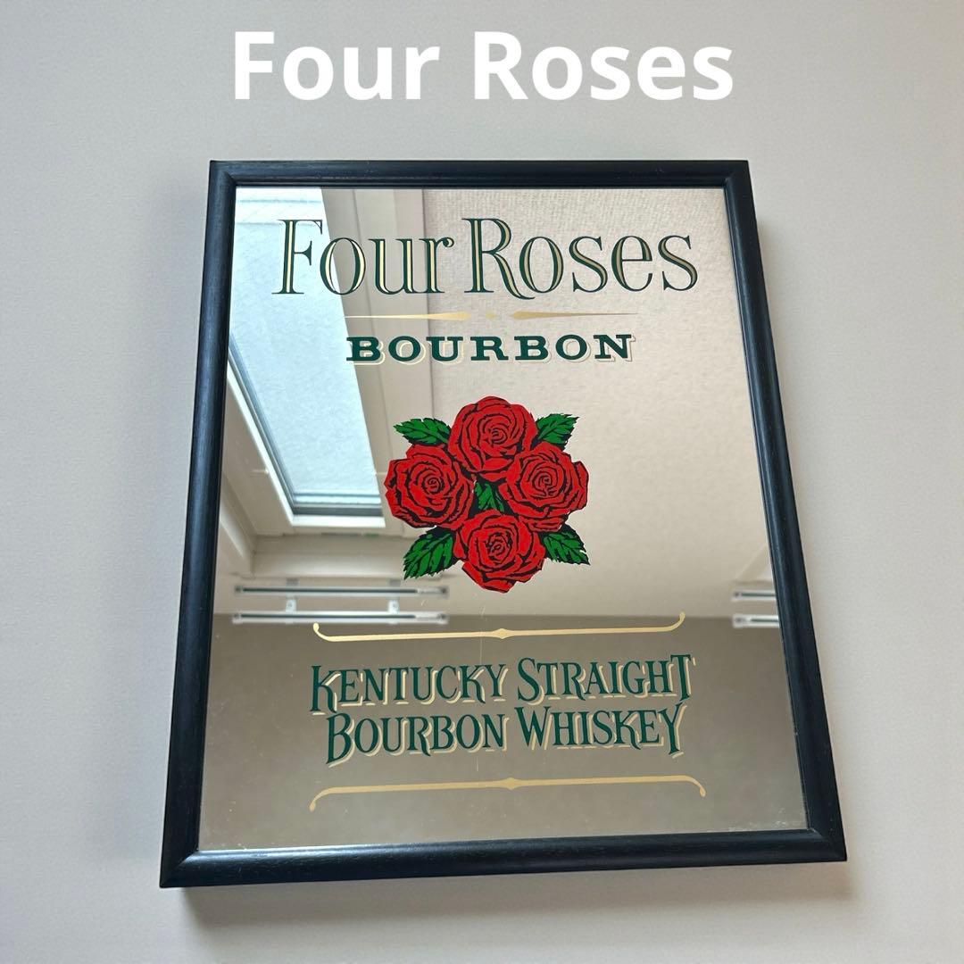 Four Roses バーボン ウォールミラー 看板 鏡 インテリア