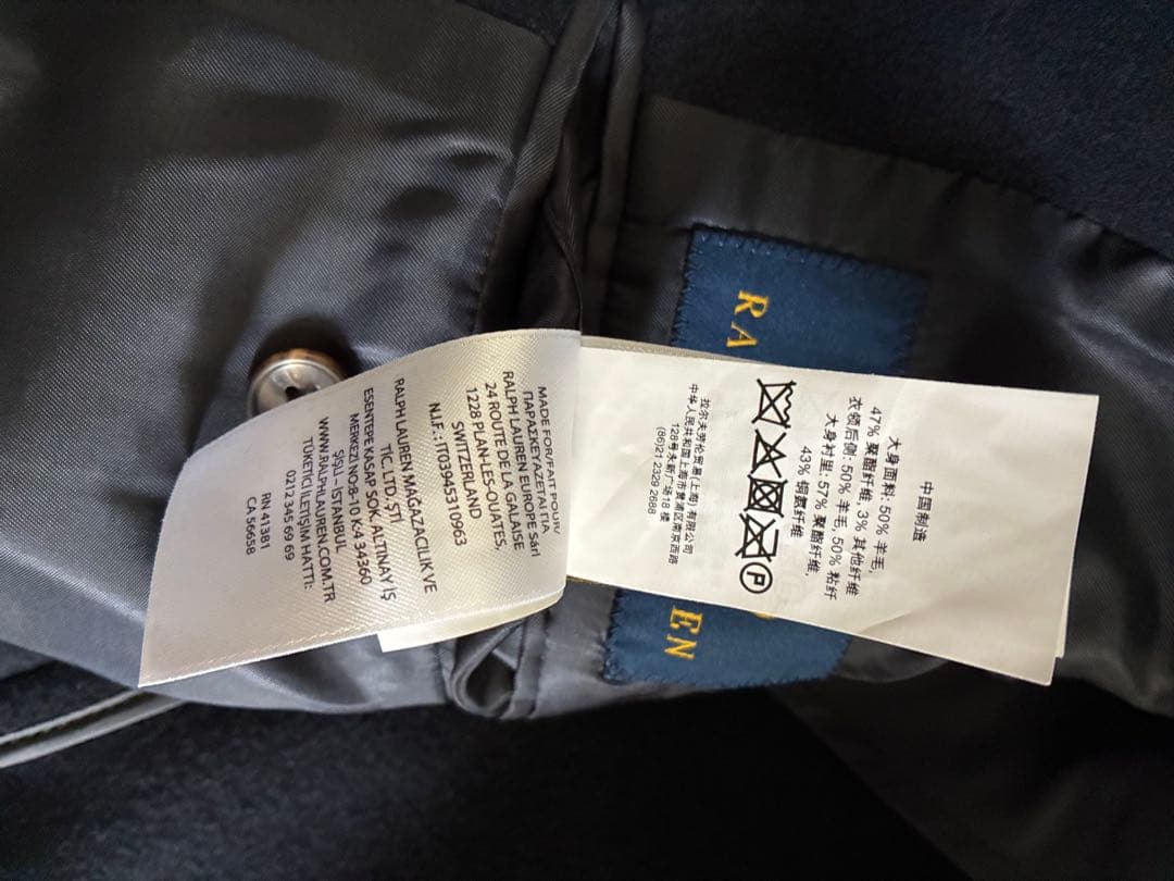 ポロ　ラルフローレンPOLO RALPH LAUREN チェスターコート【美品】