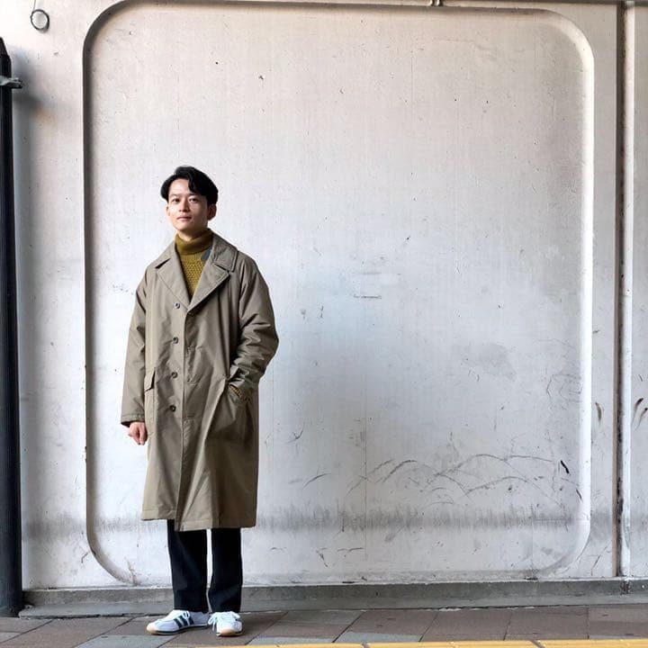 KAPTAIN SUNSHIN ビッグシルエット Aライン バルカラー コート