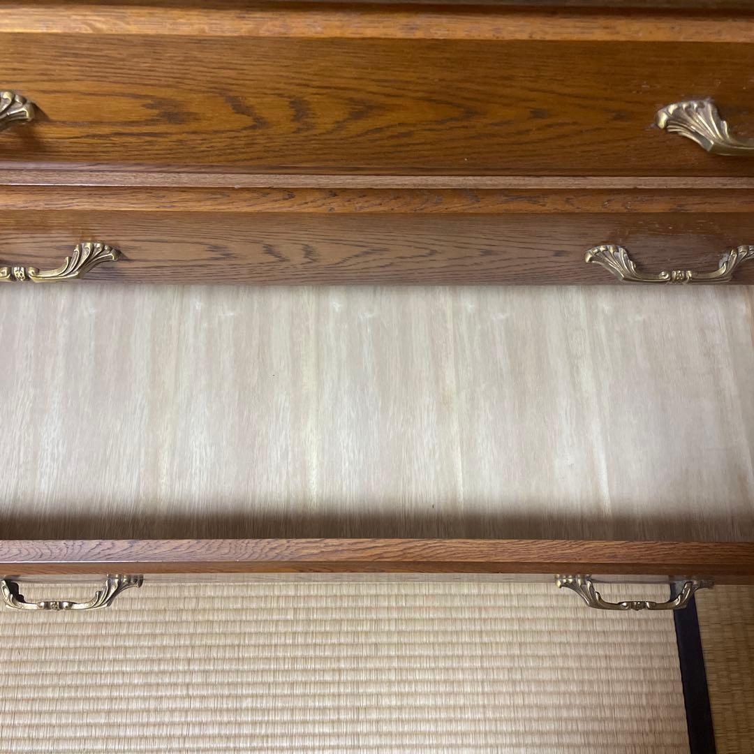 天然木　整理ダンス　箪笥　上下分離可　チェスト　KAWATA MOKKOU