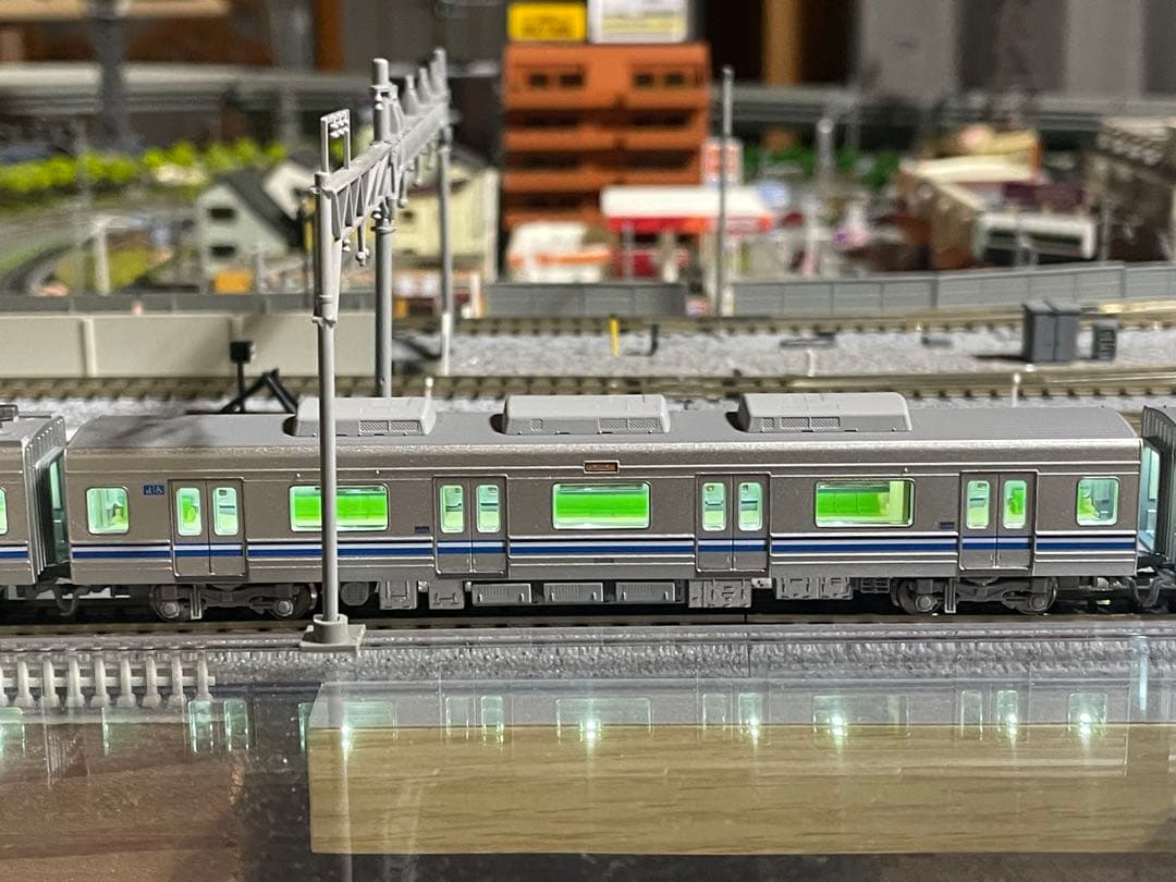 ポポンデッタ6035福岡市交通局2000系3段帯使用　ポポンデッタ室内灯付き