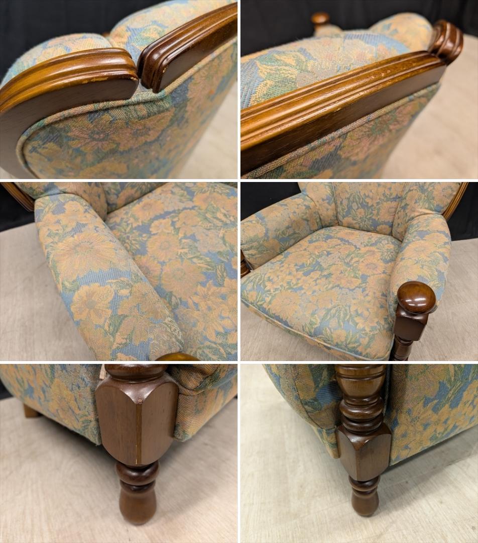 カリモク　応接セット　トリプル　3P　シングルソファ　一人掛け　センターテーブル