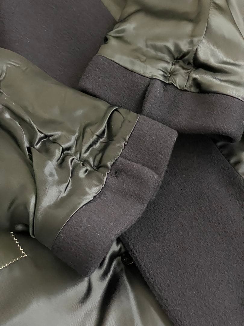 【サヴィル・ロウ】カシミヤ ダブルチェスターフィールドコート ネイビー