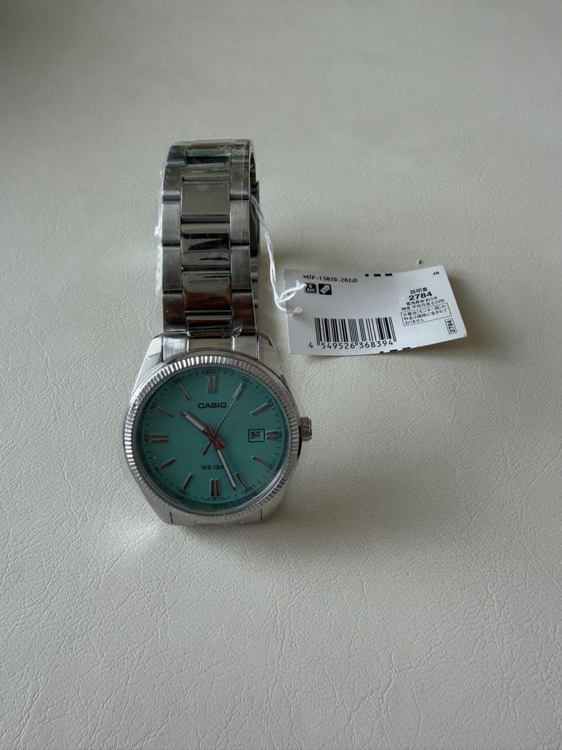 CASIO MTP-1302D-2A2JF 腕時計　ティファニーブルー