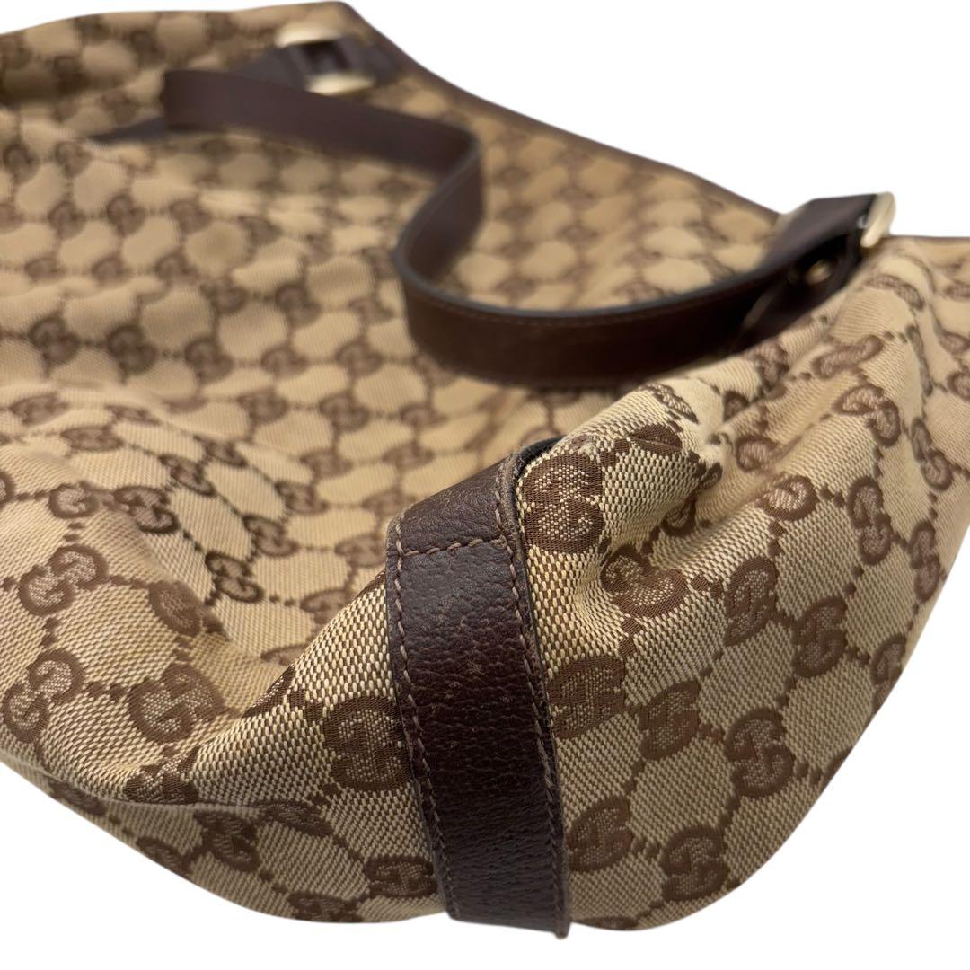 ［鑑定済］GUCCI アビー GGキャンバス トートバッグ 130736