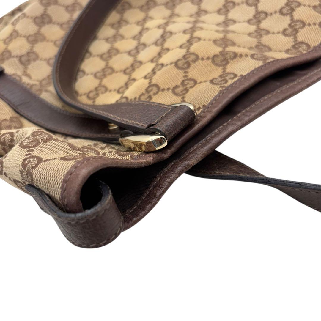 ［鑑定済］GUCCI アビー GGキャンバス トートバッグ 130736