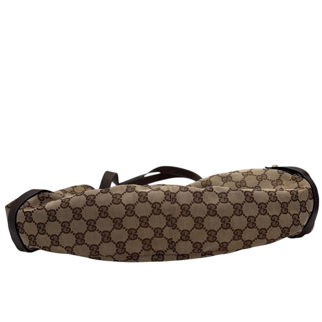 ［鑑定済］GUCCI アビー GGキャンバス トートバッグ 130736