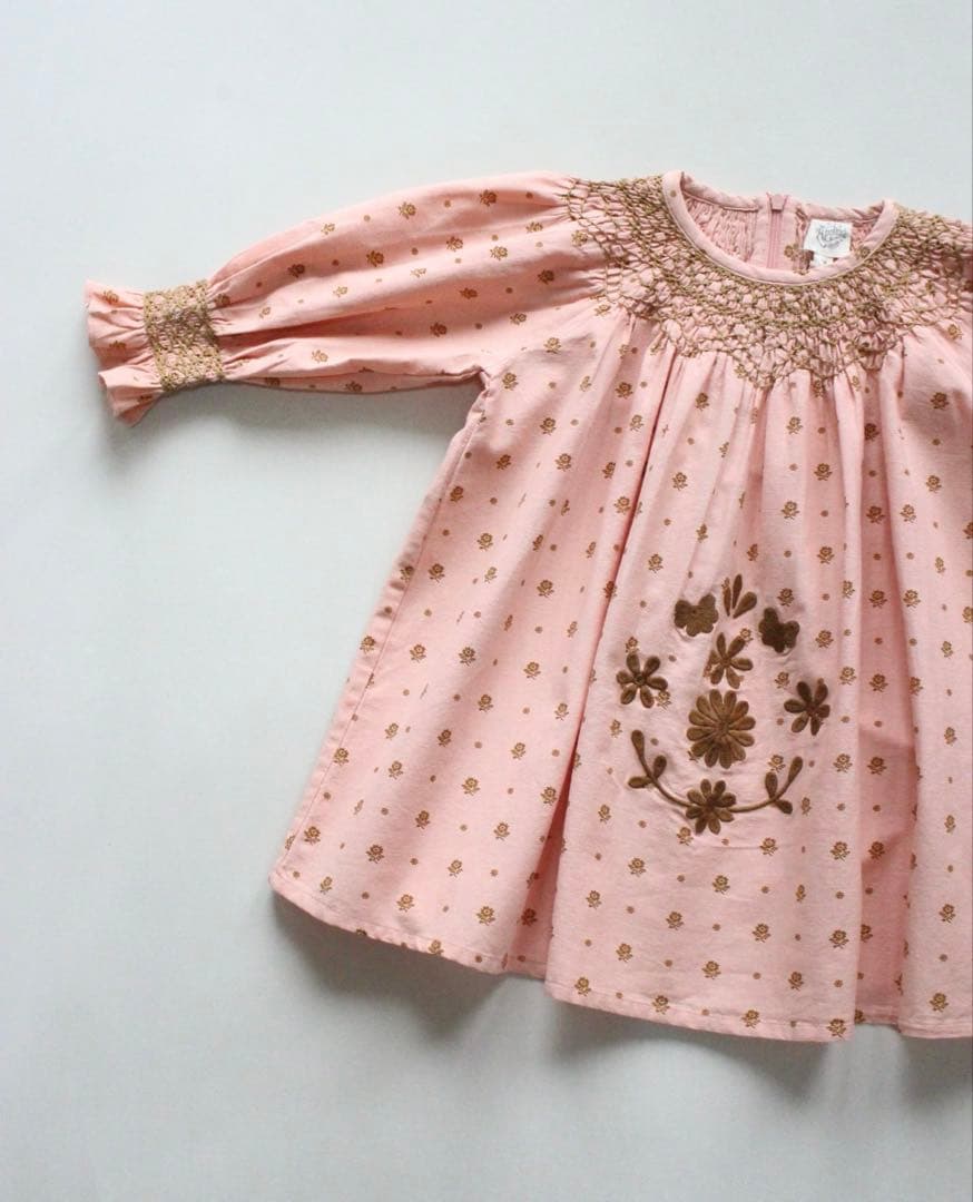 ワンピース apolina 3-5y MEADOW CALICO RIBBON