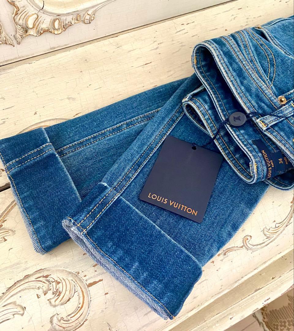 ルイヴィトンタグ付きレディースジーンズデニム