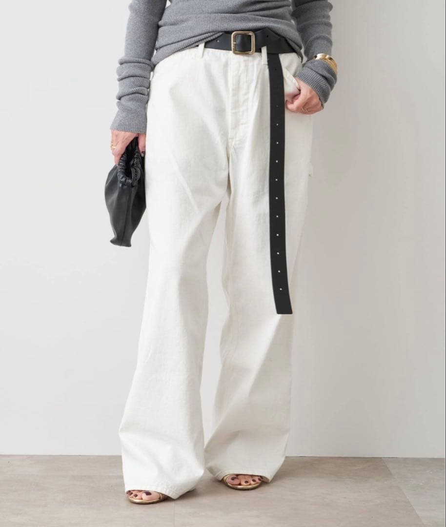 Deuxieme Classe Lee ペインターデニムパンツ　ホワイト　34