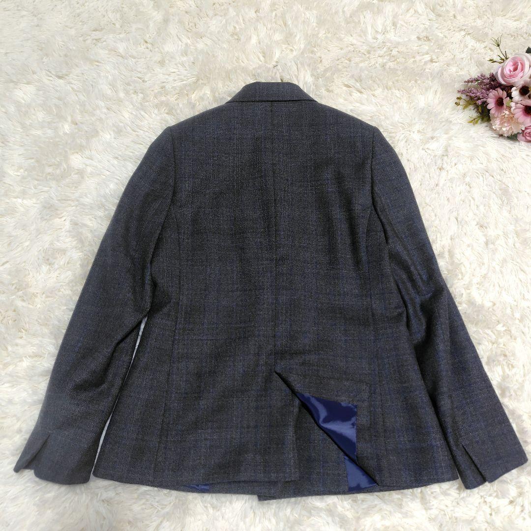 【未使用級♡高級REDA生地】SUPER110 ダブルブレストパンツスーツ　38