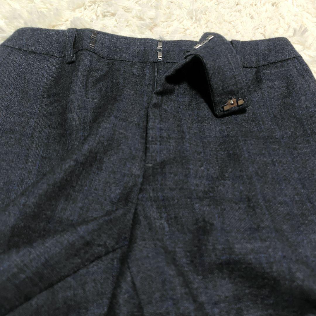 【未使用級♡高級REDA生地】SUPER110 ダブルブレストパンツスーツ　38