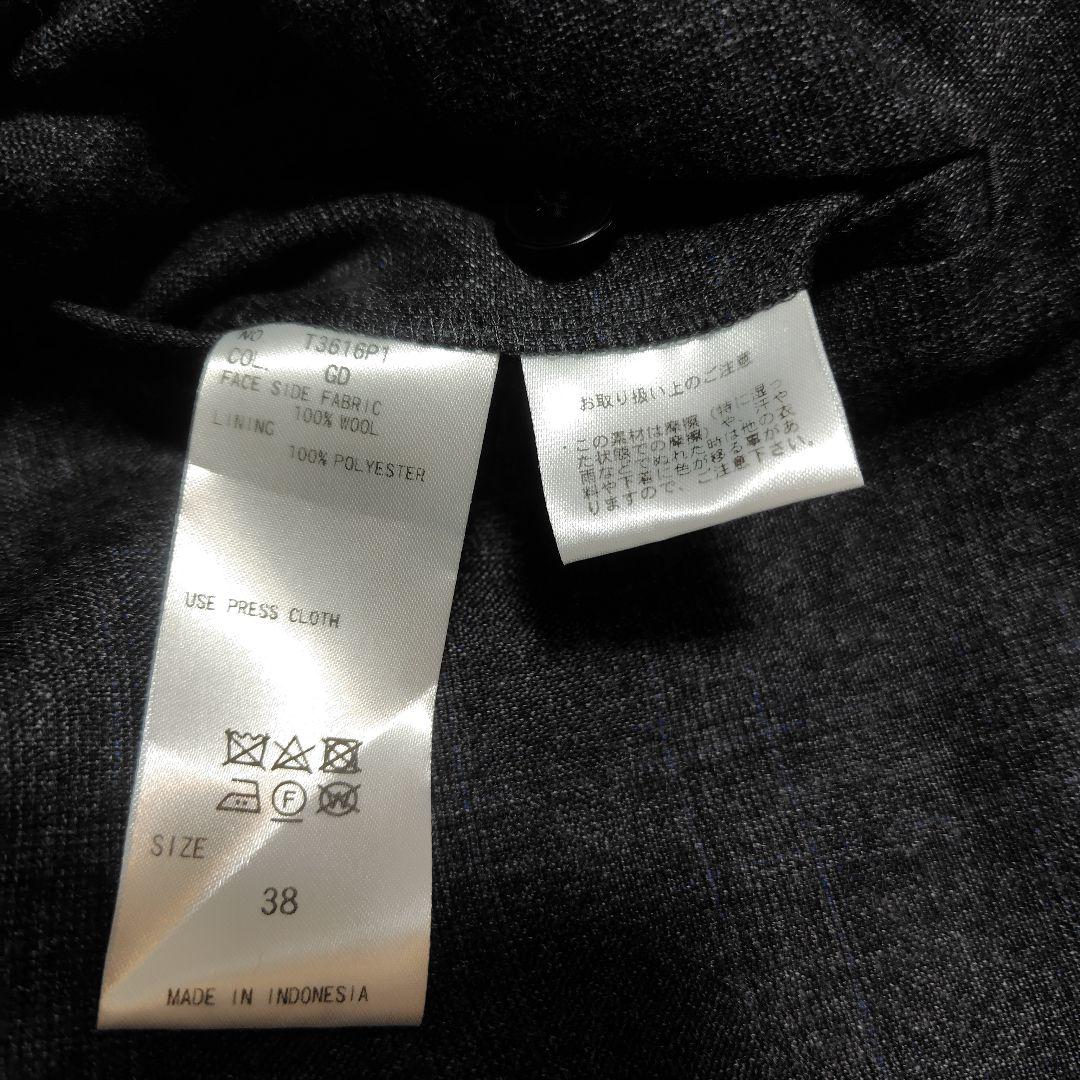 【未使用級♡高級REDA生地】SUPER110 ダブルブレストパンツスーツ　38