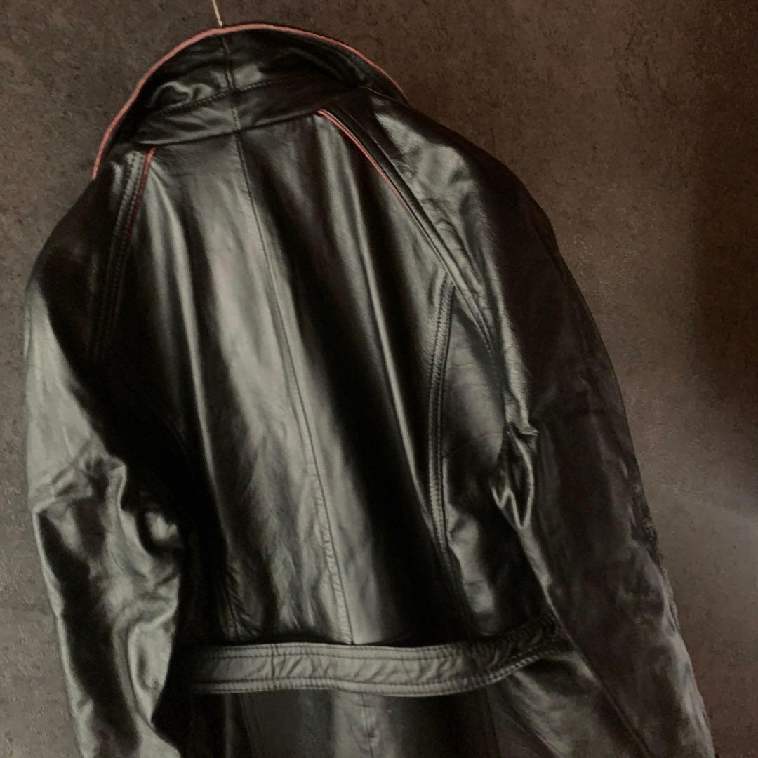 【入手困難】本革 レザー コート クイーンコート レトロ vintage 古着